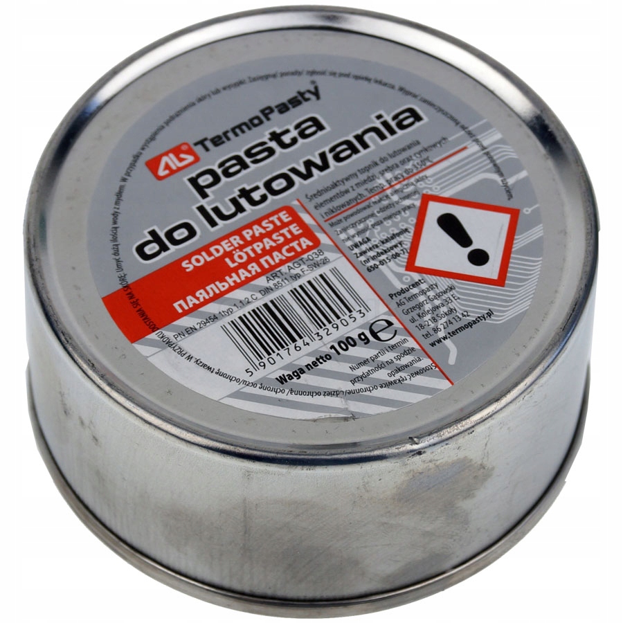 

Pasta Lutownicza 100g do lutowania Topnik _AGT-038