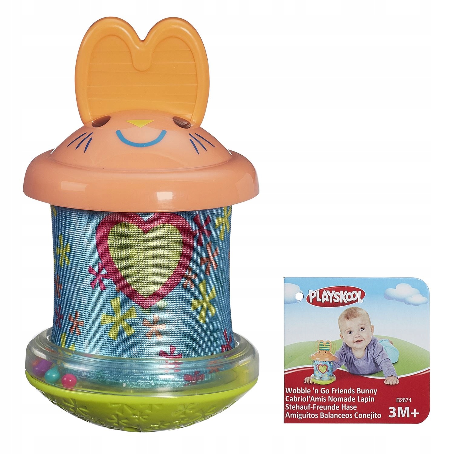 PLAYSKOOL GRZECHOTKA WOBBLE GO FRIEND HASBRO B2674 - POMARAŃCZOWA