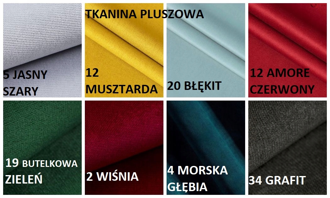 PUFA SKRZYNIA OTWIERANA SCHOWEK KOLOR PLUSZ Wysokość mebla 40 cm