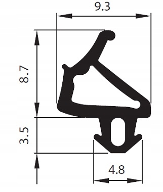 Uszczelka do okna okien okienna USZCZELKI OKIENNE S-1386 UNIWERSALNA Marka Stomil