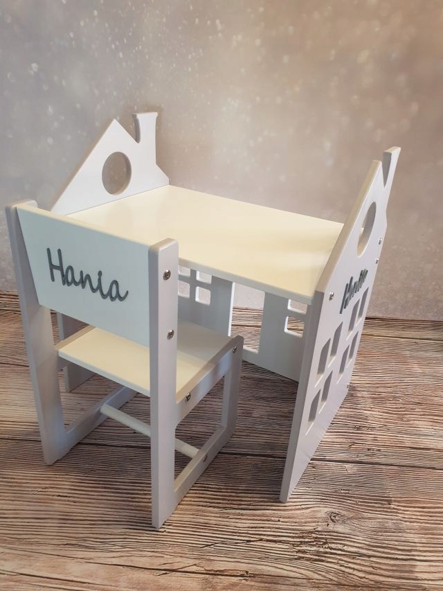 STOLIK Z KRZESEŁKIEM BIURKO DREWNIANE DLA DZIECI Kod producenta 11