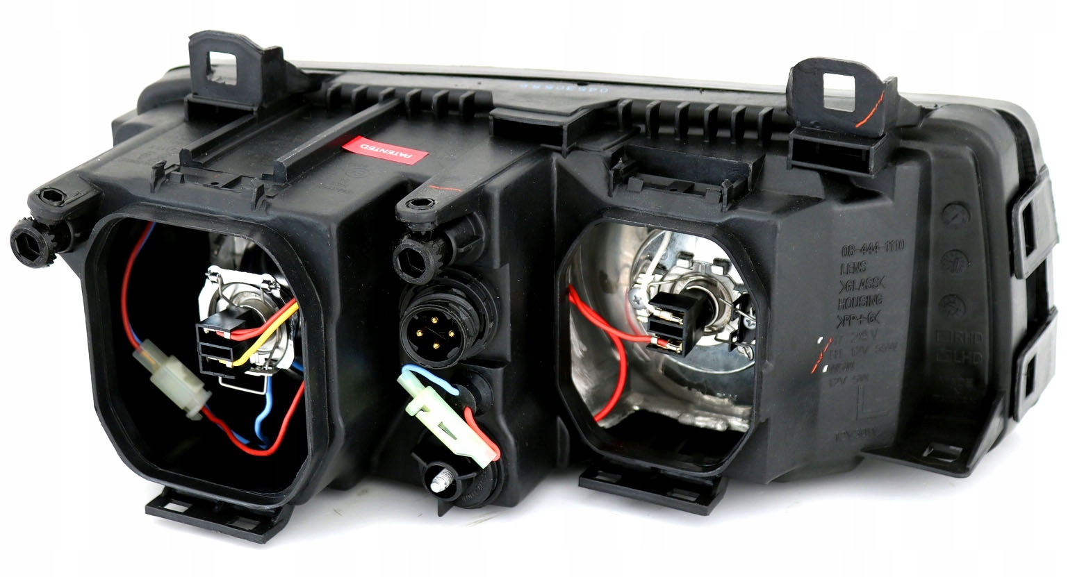 BMW 3 E36 COUPE CABRIO LAMPY reflektory BLACK ring Rodzaj świateł mijania Tradycyjne / halogenowe