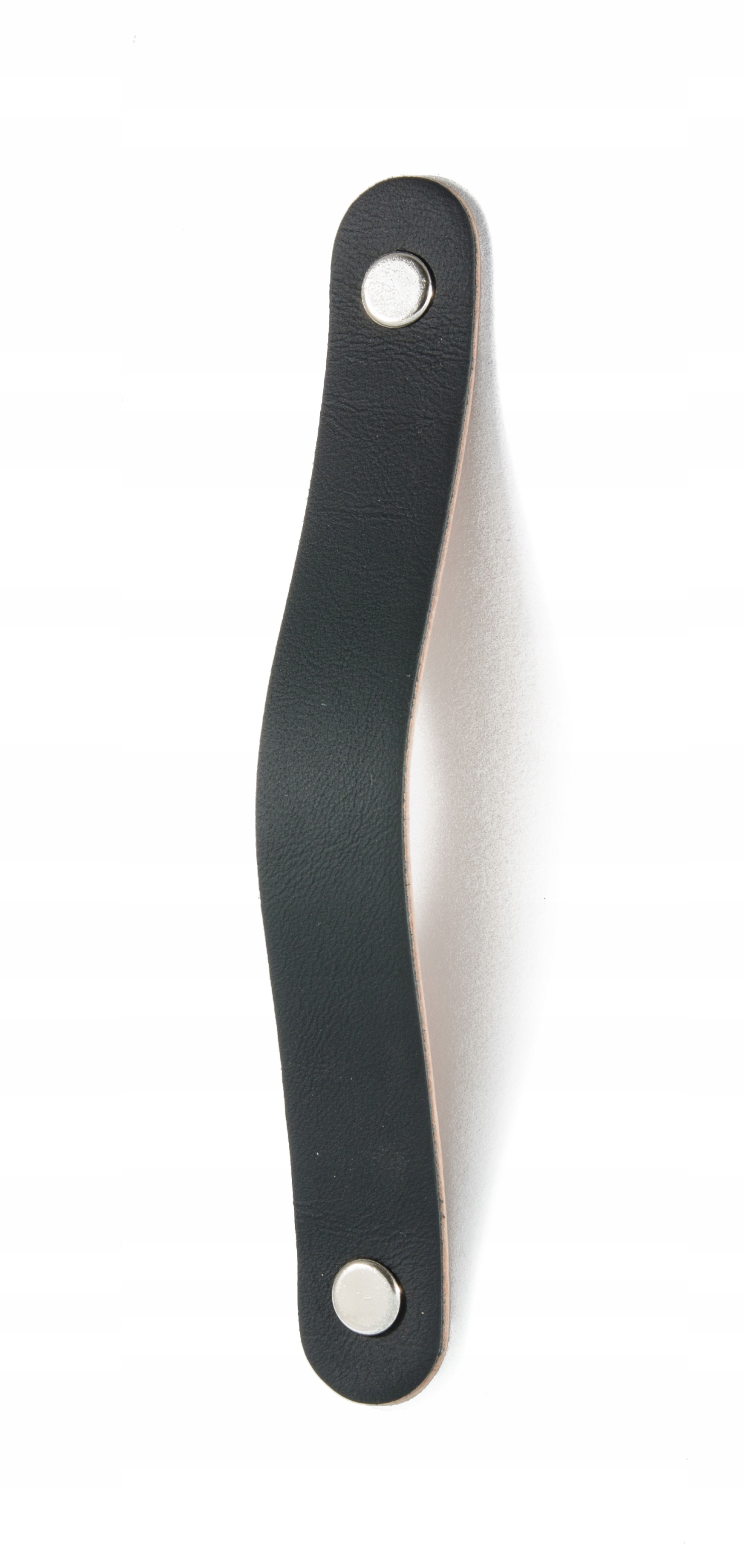 

Skórzany uchwyt meblowy Czarny mat 128mm