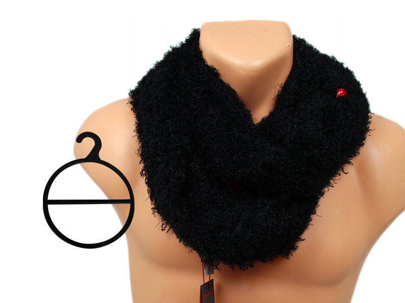 

Szalik Zimowy Kręcony Czarny WIS-810 76x47 cm