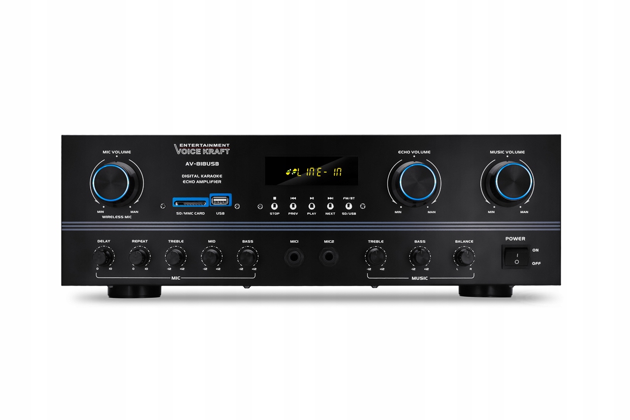 ZESTAW ESTRADOWY 1200W NAŁOŚNIENIE BLUETOOTH 2xMIK Model HA12