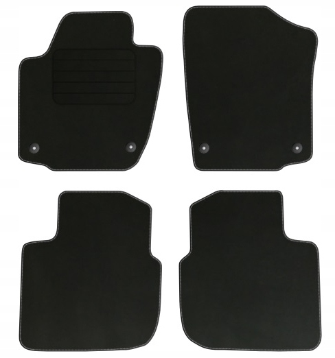 

Skoda Rapid 2012-2019 Dywaniki welurowe czarne Eko