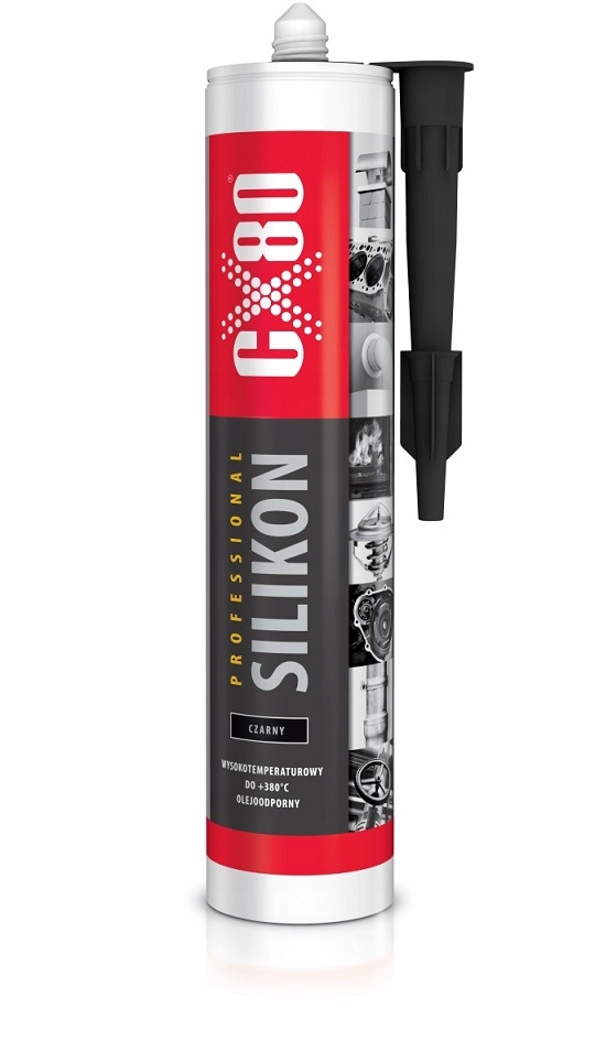 

Silikon Wysokotemperaturowy CX-80 Czarny 310 ml
