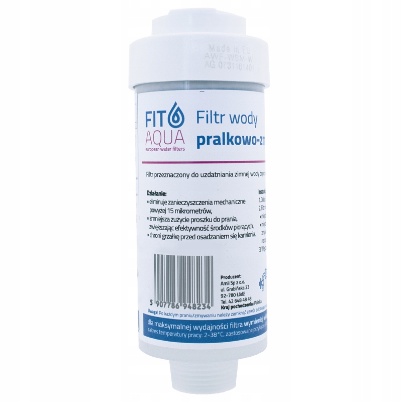 

Filtr Wody do Pralki Zmywarki Pralkowy Fit Aqua