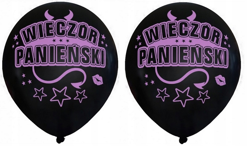

Balony Na Wieczór Panieński 2 Sztuki Czarne Balon
