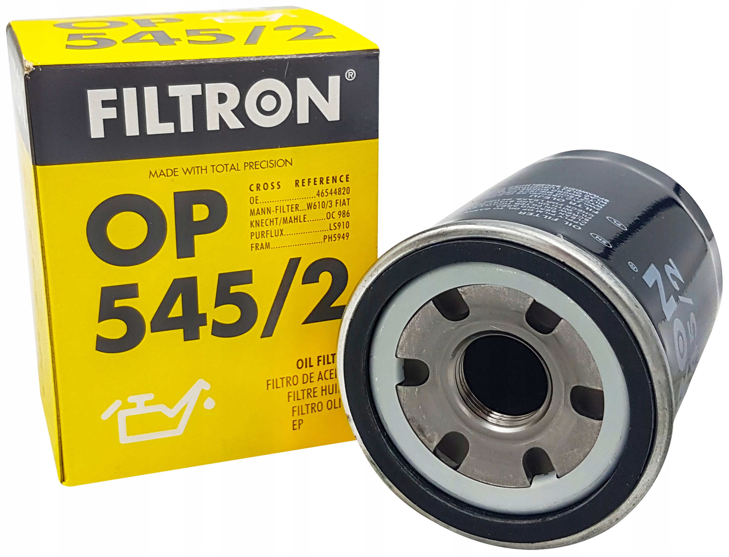 FILTRON FILTR OLEJU OP545/2 DO FIAT OP 545/2 Numer katalogowy części OP 545/2