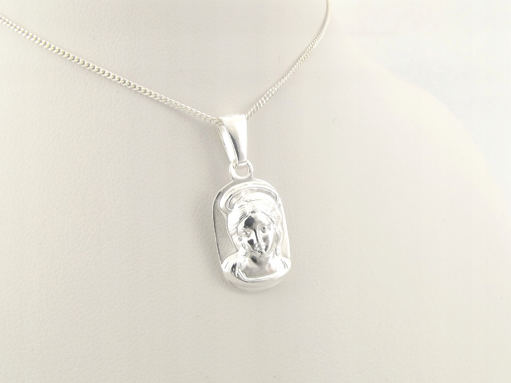 Srebrny Medalik 925 Maria Madonna Matka Boska Rodzaj Srebrne