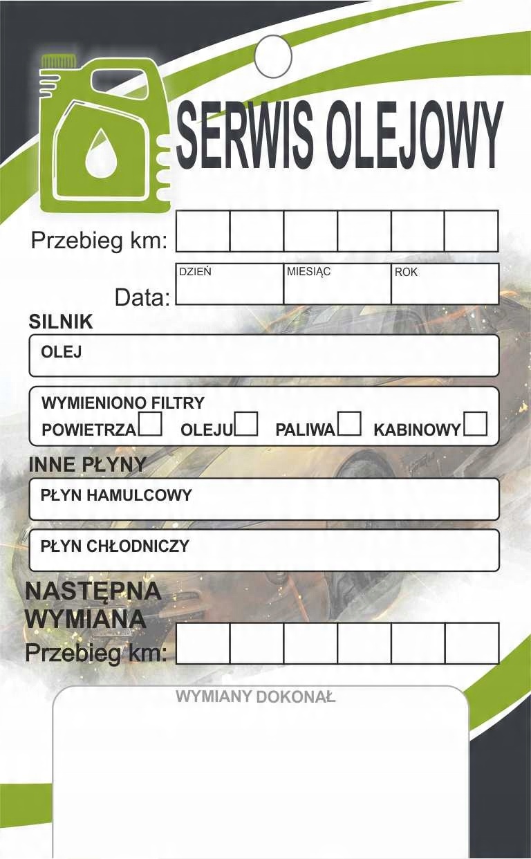 

Zawieszki serwisowe, 2 szt. wymiana oleju