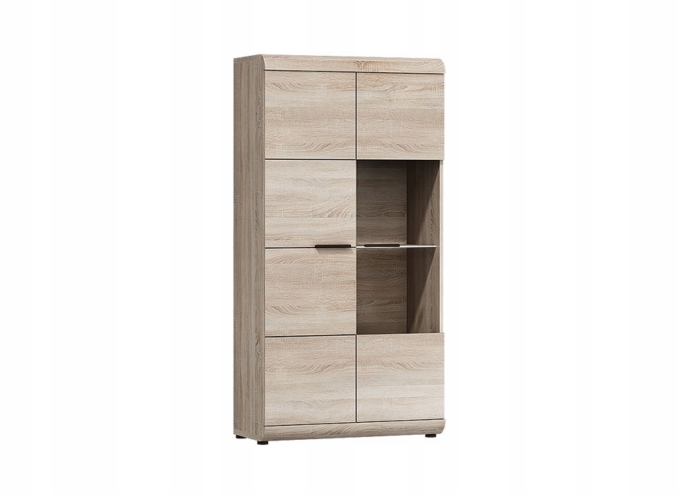 Witryna salon jadalnia sonoma LED półki LINCOLN