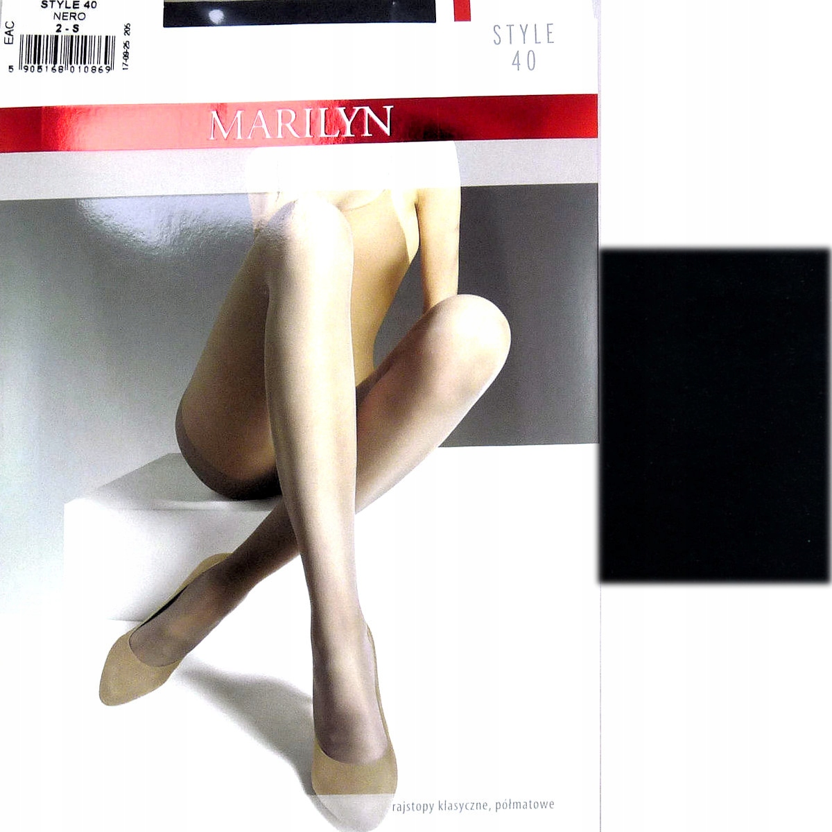 

Marilyn Style 40 R4 modne rajstopy nero