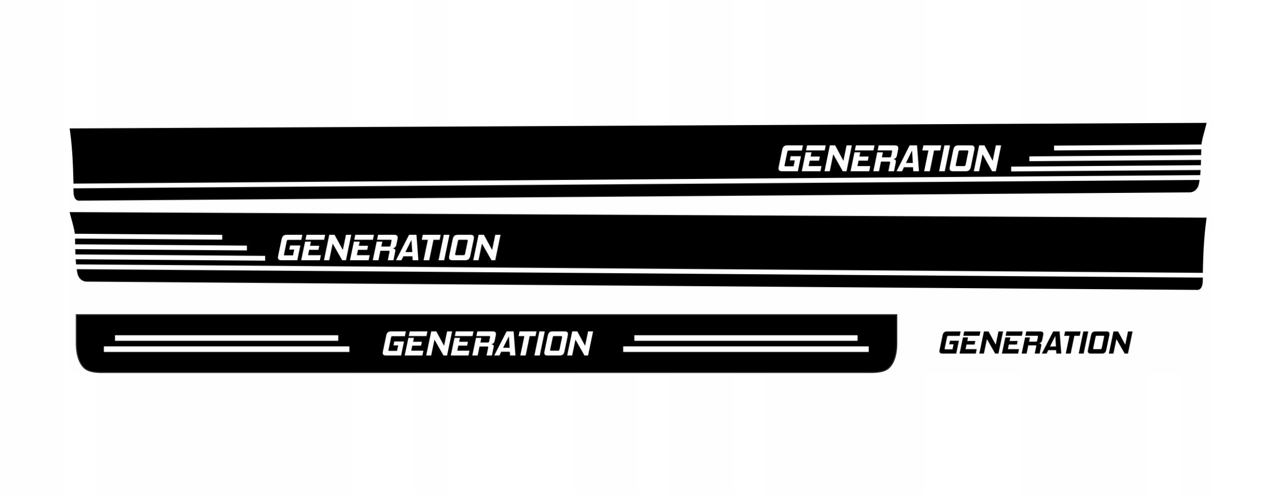 NAKLEJKI PASY VOLKSWAGEN T5 T6 GENERATION 2009