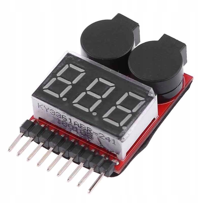 

Miernik Napięcia Alarm Lipo 1S - 8S Rc Asg Buzzer