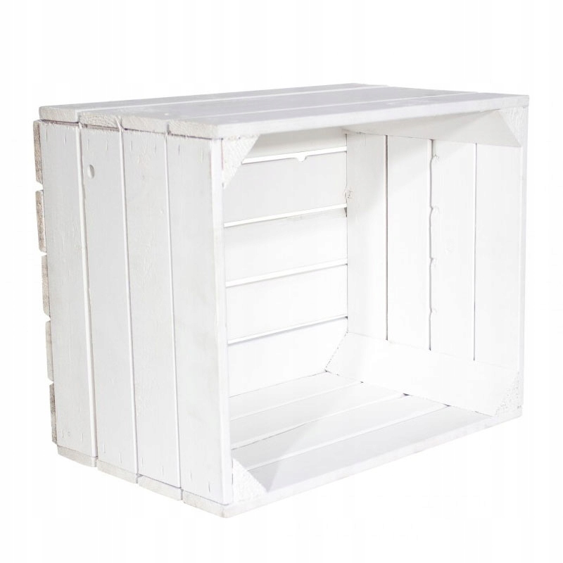 

Skrzynka Drewniana Biała ogrodowa Skrzynia bielona