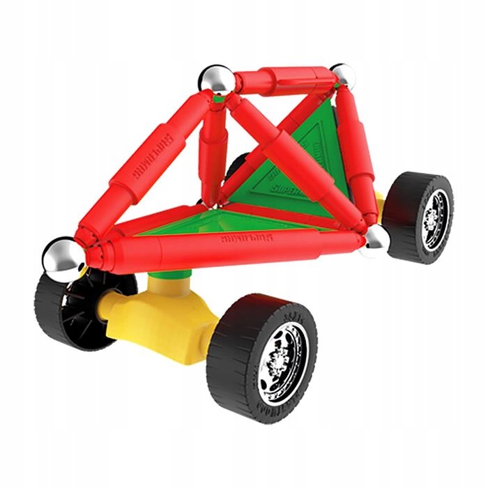 SUPERMAG REKLAMA KLOCKI MAGNETYCZNE WHEELS 50 EL Marka Supermag