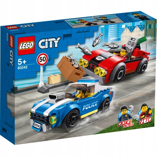 Lego 60242 Měst – Zatčení Na Dálnici
