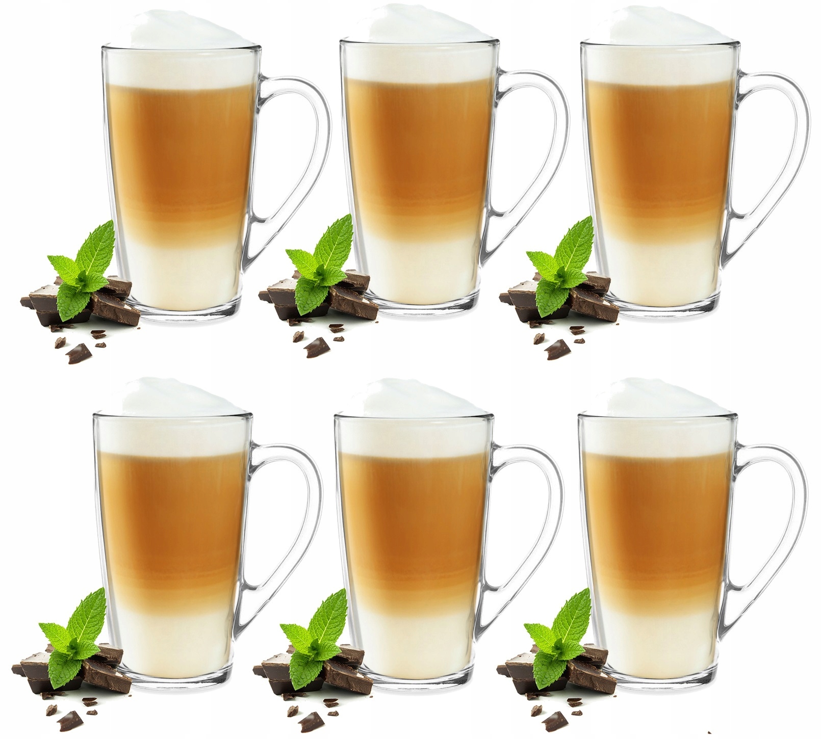 Zestaw 6 kubków szklanych Alex 400 ml