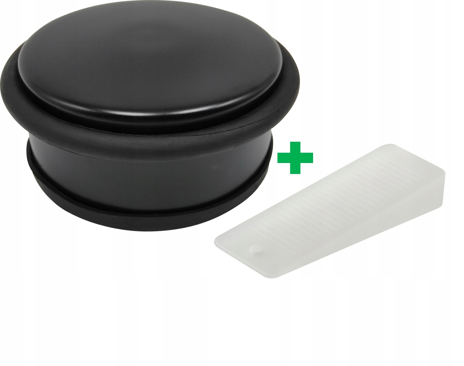 Odbojnik stoper wolnostojący czarny + gratis klin