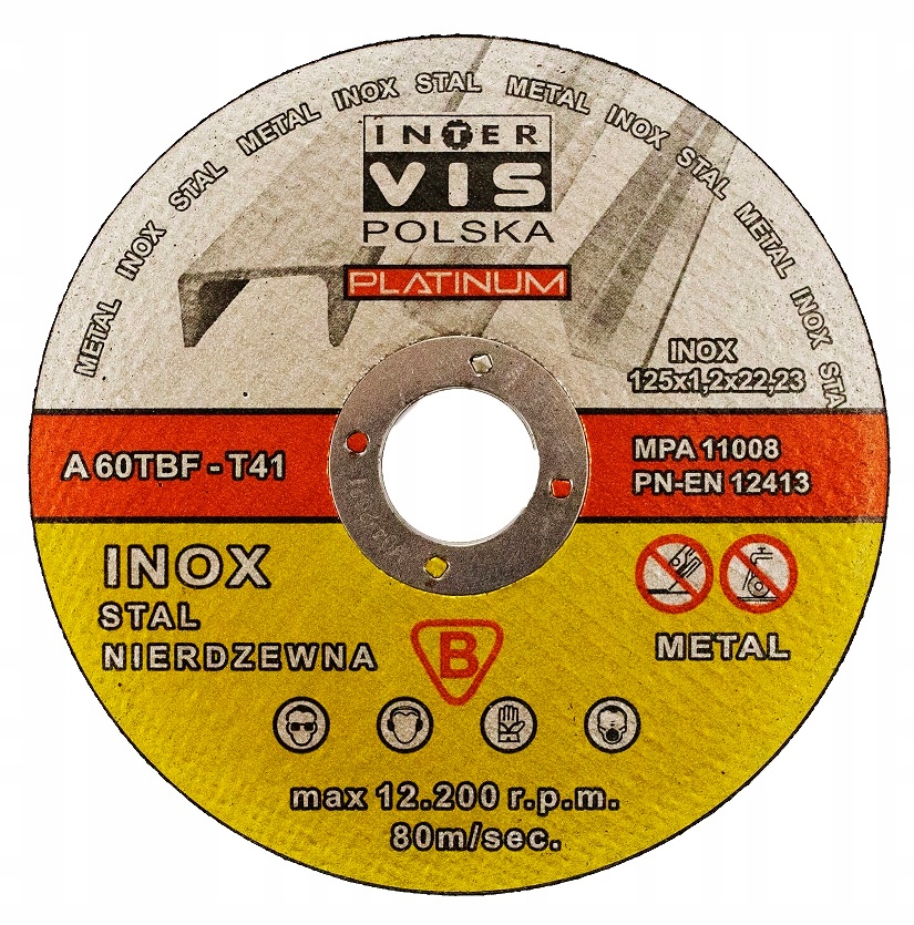 

Tarcza Do Cięcia Metalu 125x1,2 IV Platinum 10 Szt