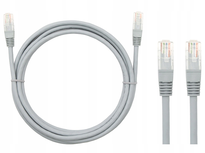 Patchcord U/utp 5e RJ45 RJ45 1.5m szary