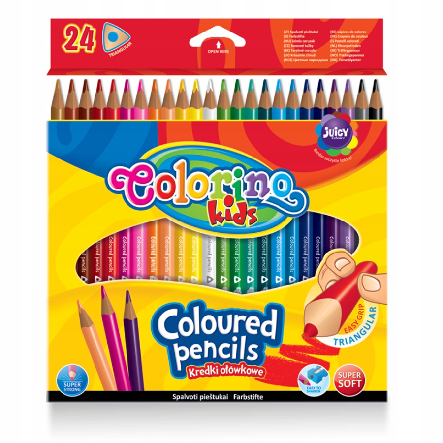 

Colorino Kredki Ołówkowe 24 Kol Temperówka 51828