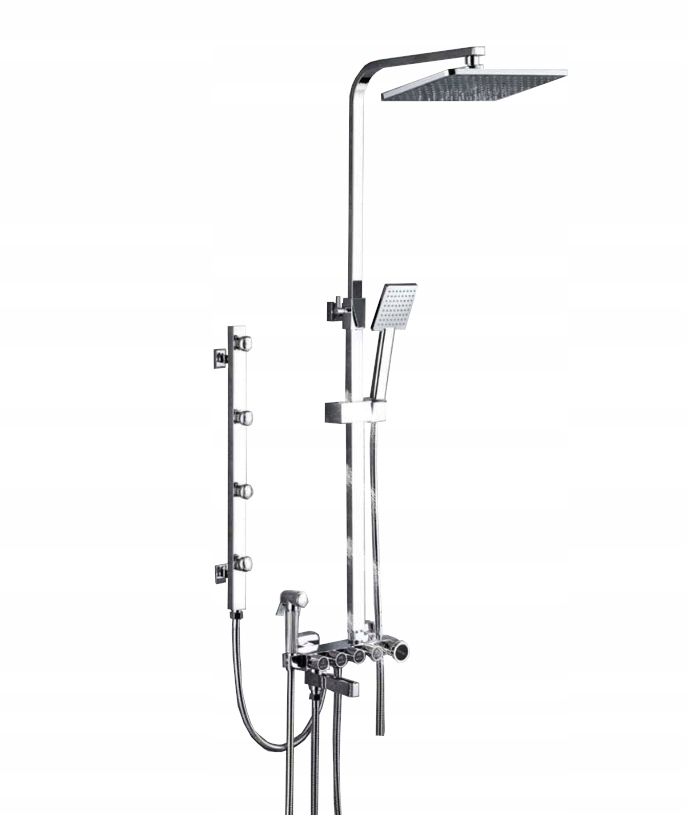 Sprchový Set S Hydromasážou A Dažďovou Sprchou