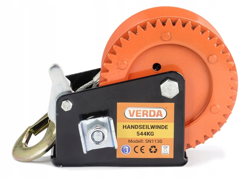 WYCIĄGARKA RĘCZNA LINOWA WCIĄGARKA NA KORBĘ KORBOWA KORBA BĘBNOWA SN1130 Kod producenta SN1130