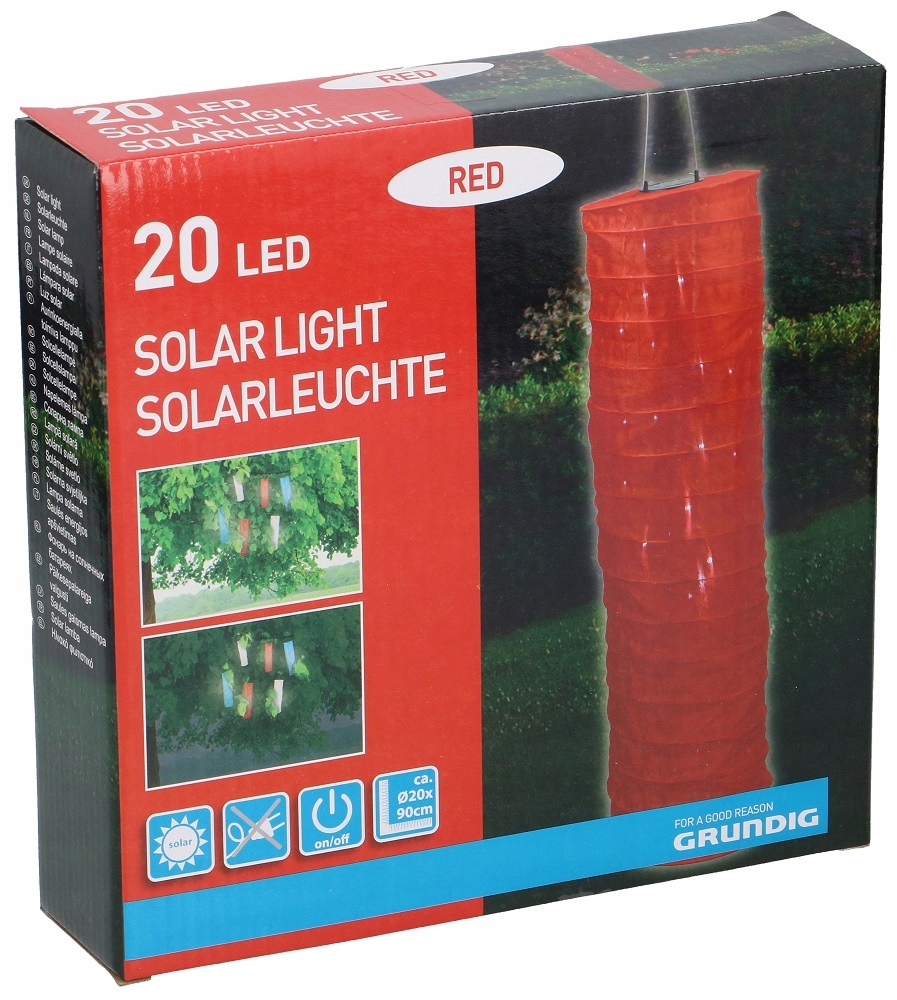 PIĘKNY LAMPION SOLAR DO OGRODU GRUNDIG Marka Grundig