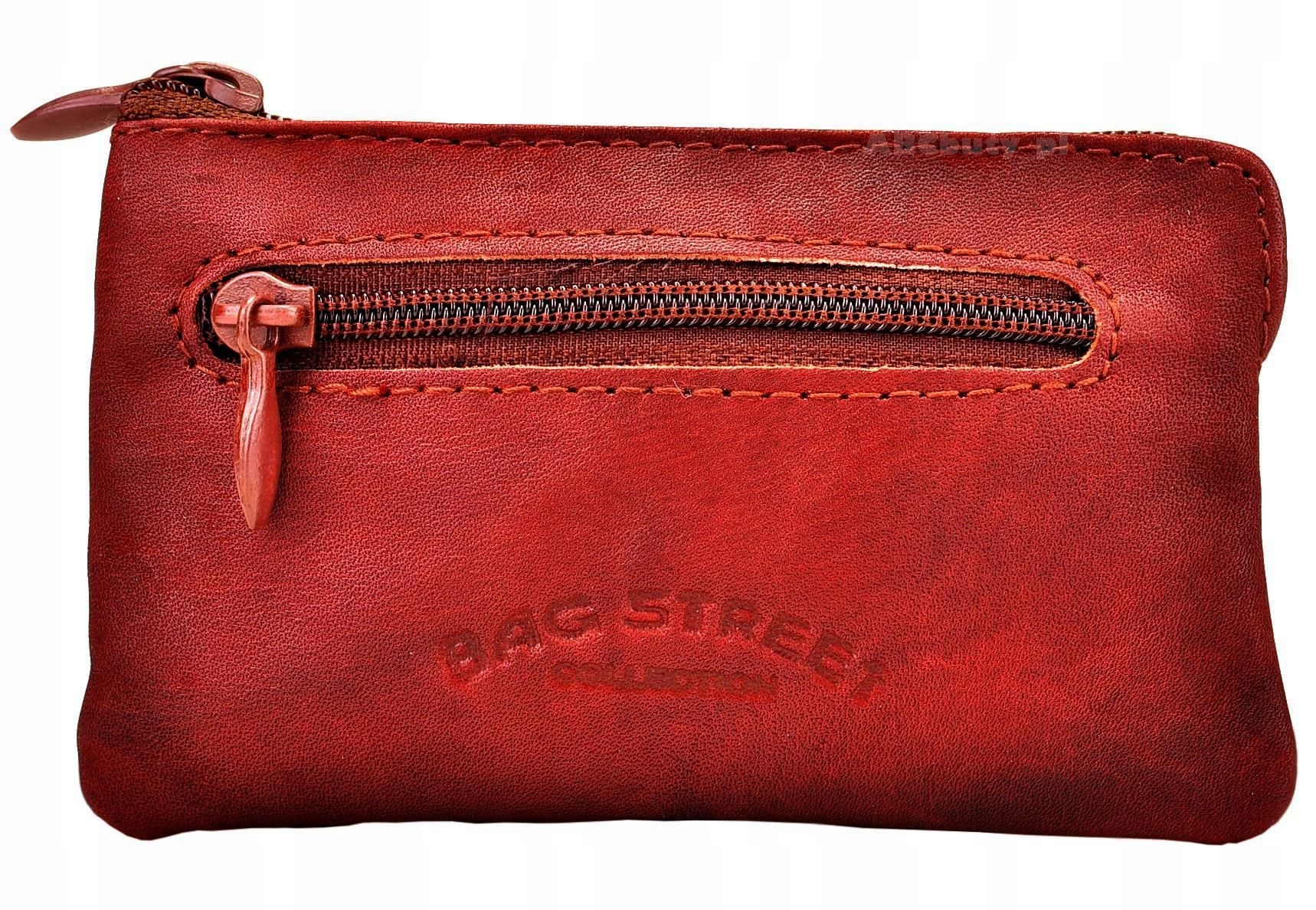 G3-202 CZERWONY FUTERAŁ ORGANIZER ETUI Z KÓŁKAMI DO KLUCZY i PILOTA PITEREK Płeć uniseks