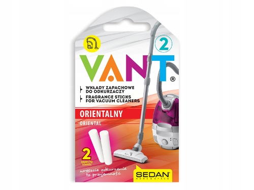 SEDAN WKŁAD ZAPACHOWY DO ODKURZACZA SZTYFT ORIENTALNY VANT 2 SZTUKI