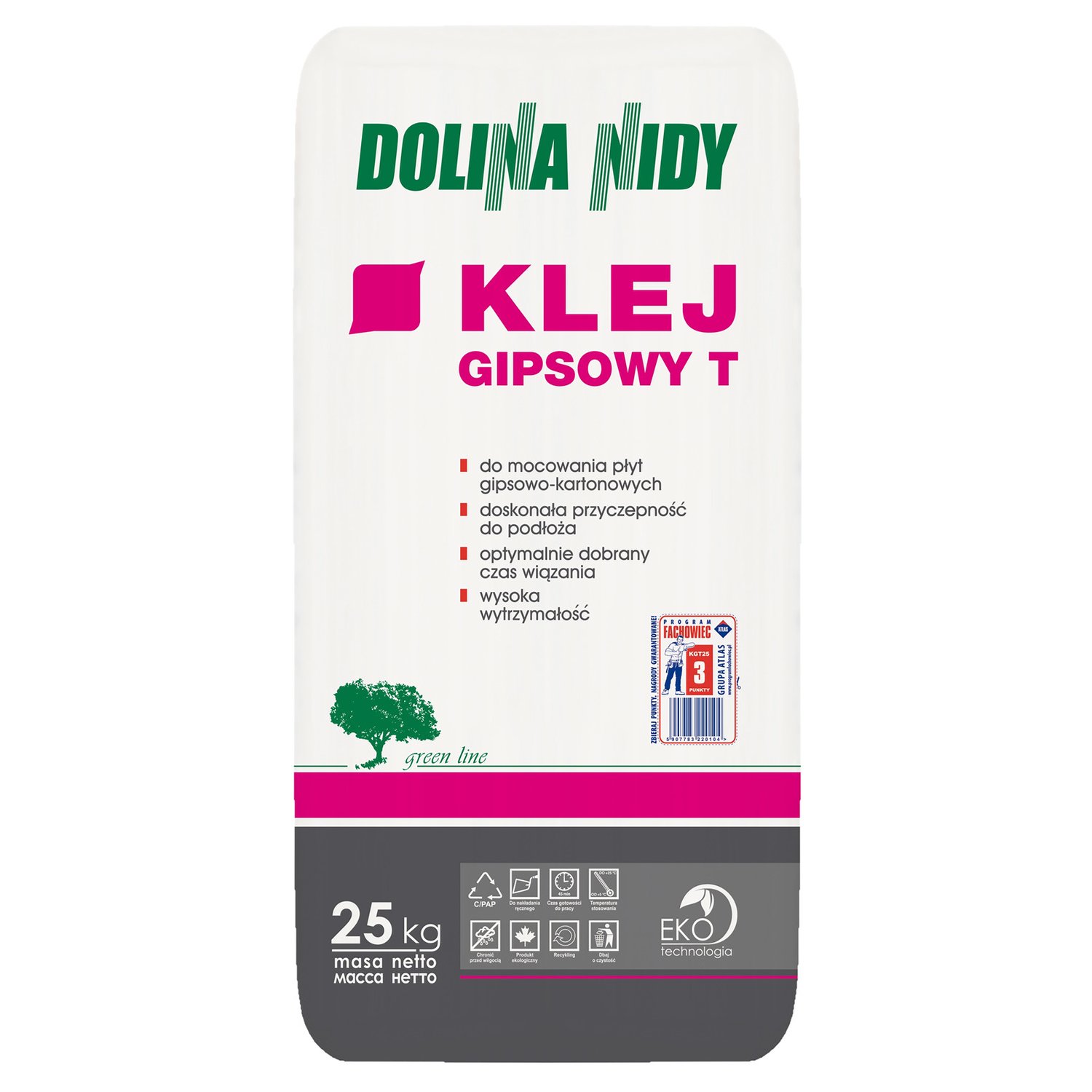 DOLINA NIDY KLEJ GIPSOWY T 25KG
