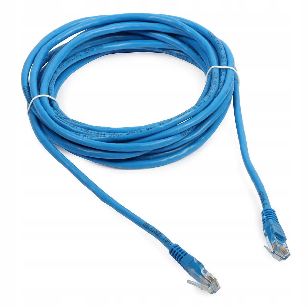 

Kabel Lan Patchcord Utp 5m kat. 5e RJ45 niebieski
