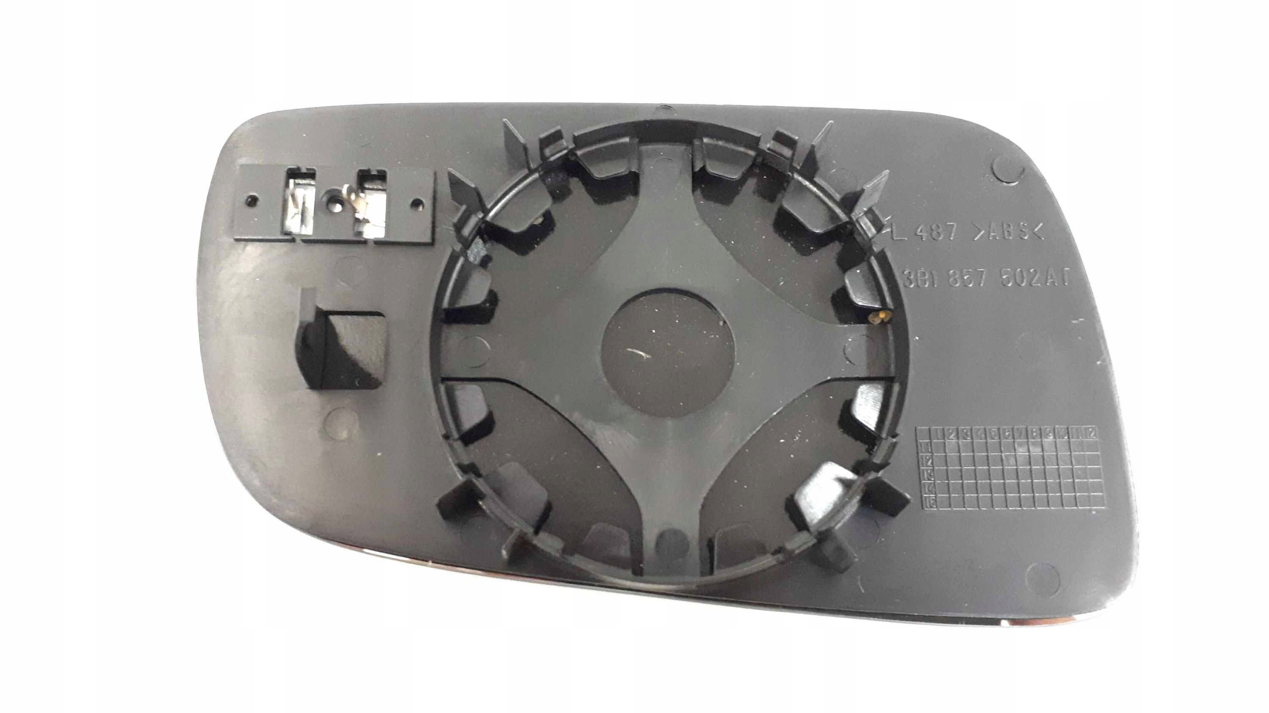 SZKŁO LUSTERKA LEWE OGRZEWANE VW 1J1857521C Wersja Europejska