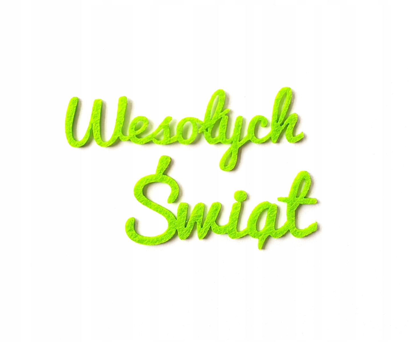 

Ozdoba z filcu 2 mm Wesołych Świąt Napis Ozdoba