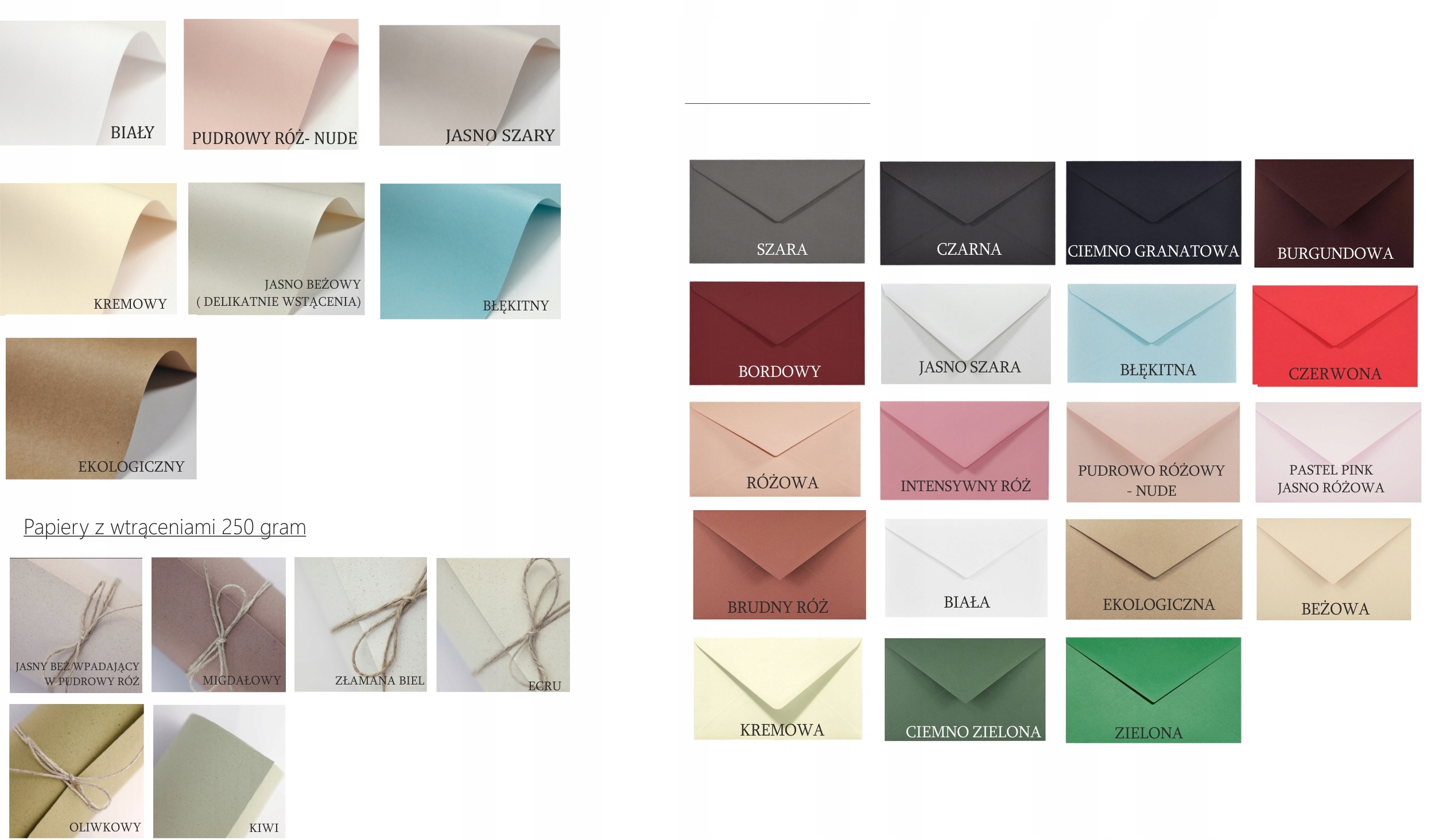 ZAPROSZENIA ŚLUBNE MONOGRAM ROŚLINNE RUSTYKALNE Zdobienie sznurek