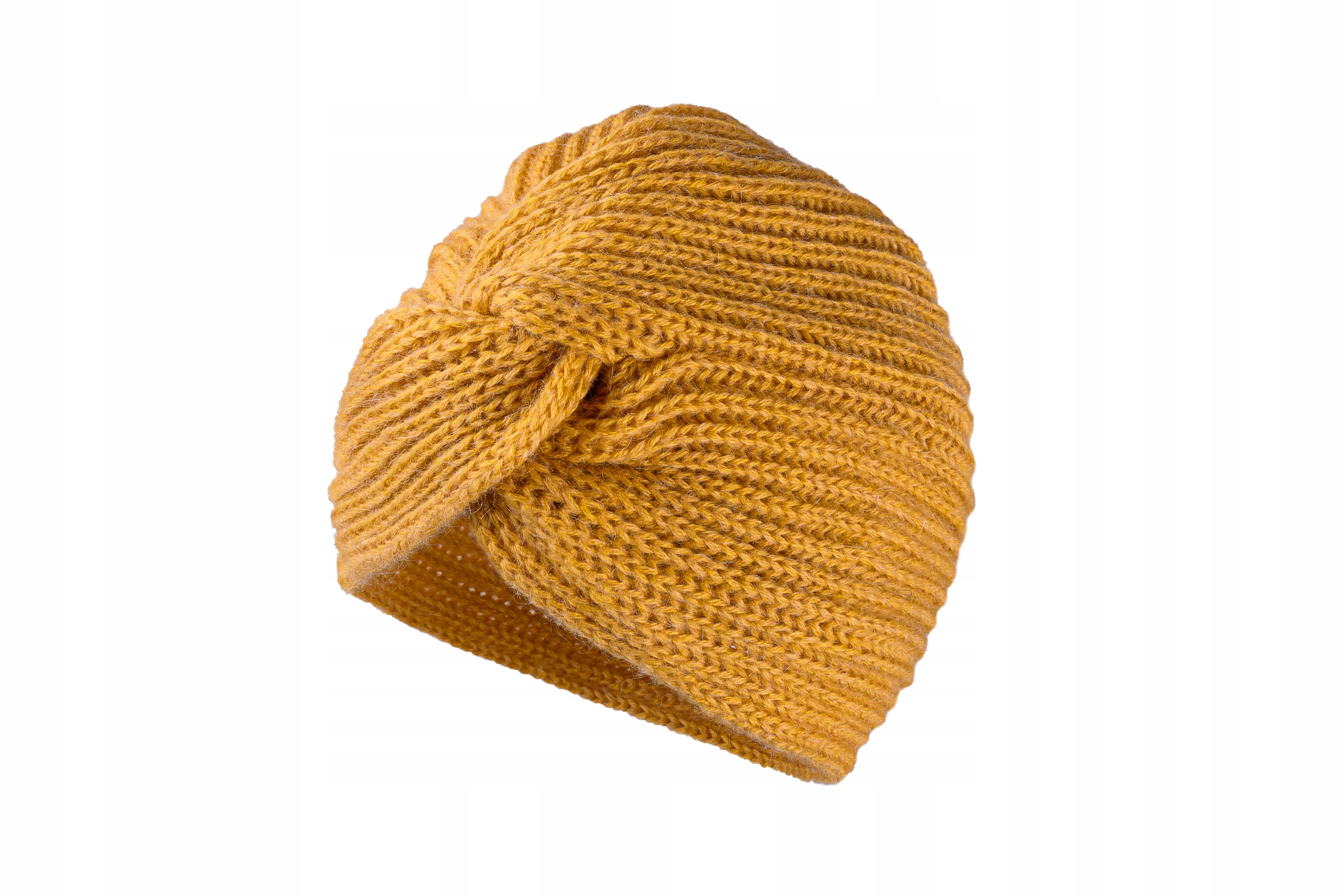 

Czapka zimowa damska typu Turban Musztardowa