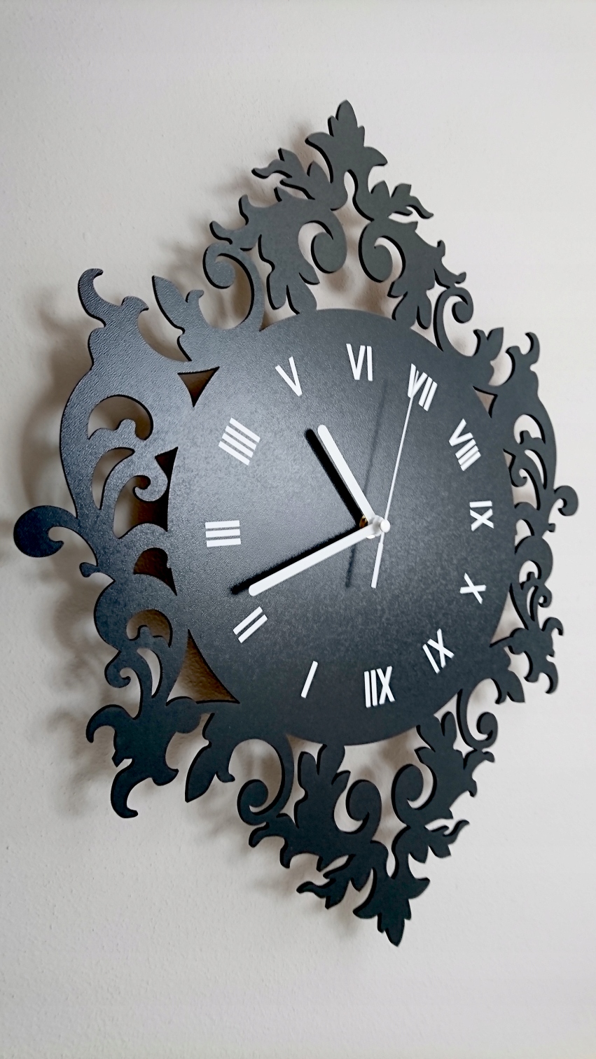 zegar ścienny loft retro cichy duży 3D dekoracja Marka inna