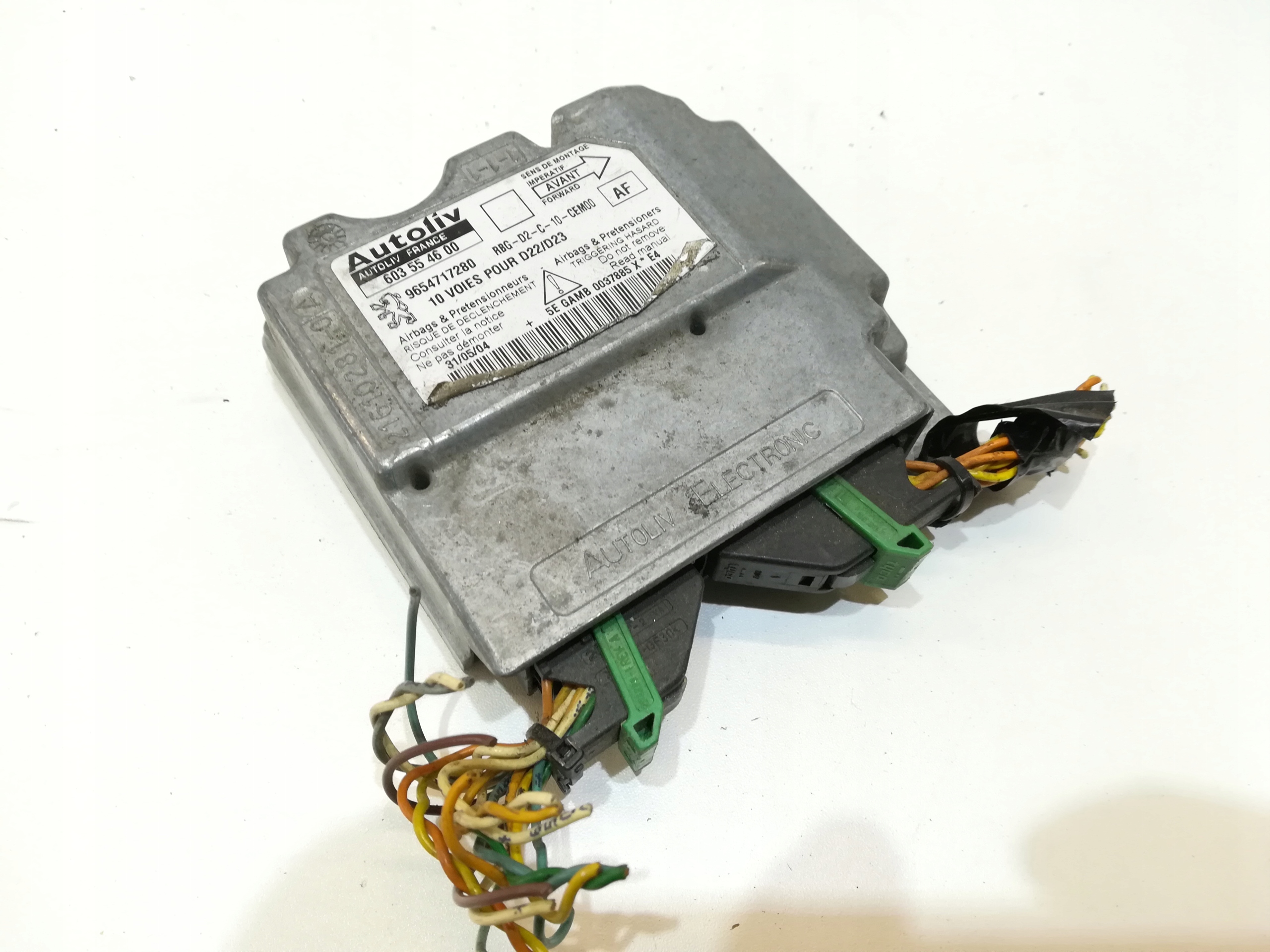 SENSOR MODUŁ AIR BAG PEUGEOT 407