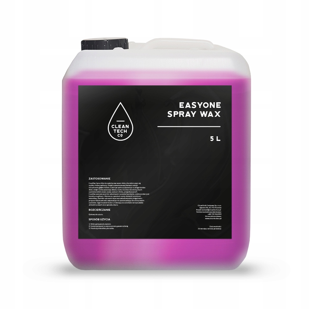 CLEANTECH EasyOne Spray Wax 5l Wosk Syntetyczny