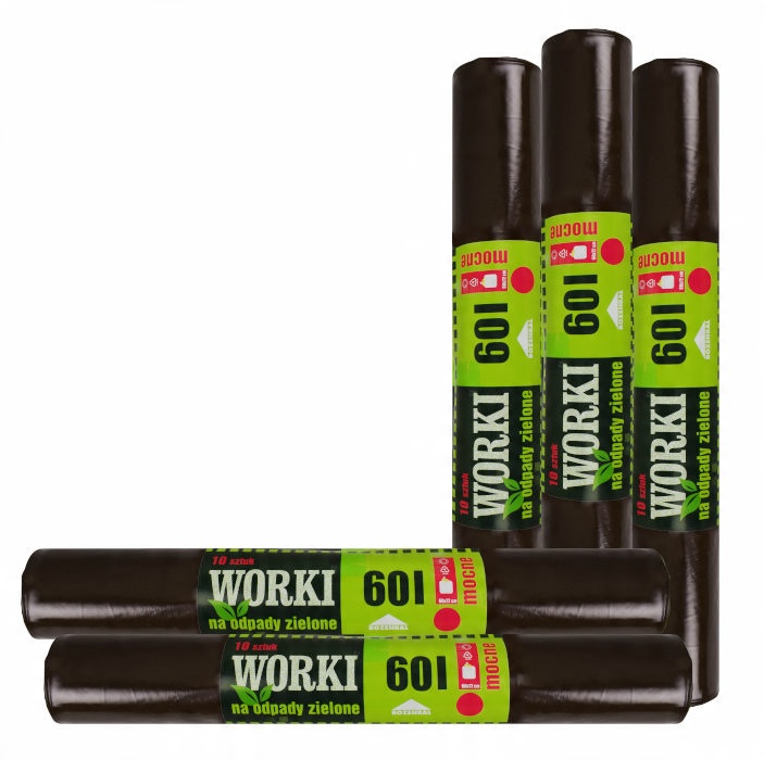 

Worki do segregacji śmieci Bioodpady Brązowe 60L