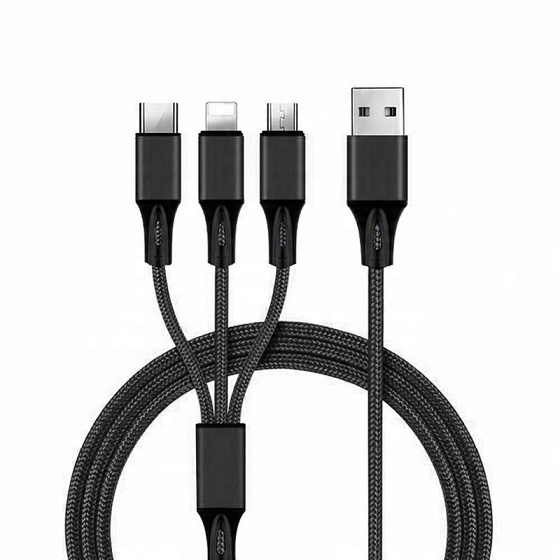 

Kabel Ładowarka 3w1 Do Iphone/micro Usb /typc