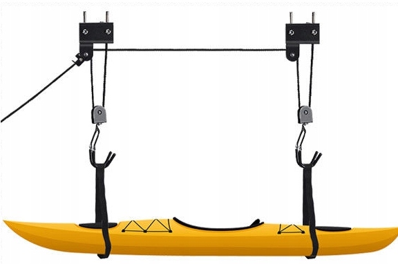 Wieszak sufitowy winda na box rower kajak drabine Materiał dominujący metal