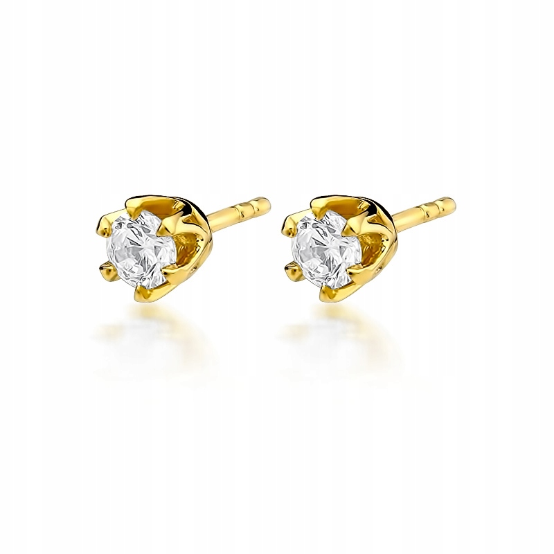 Zlaté náušnice s diamanty 0,60 ct Dárek Gravírování