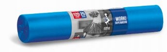 

Worki na śmieci Supermocne 120L 25 szt niebieskie