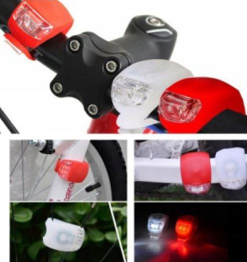 KOMPLET LAMPKA ROWEROWA LED PRZÓD TYŁ 2szt DIODOWA Model LAMPKA ROWEROWA LED PRZÓD TYŁ