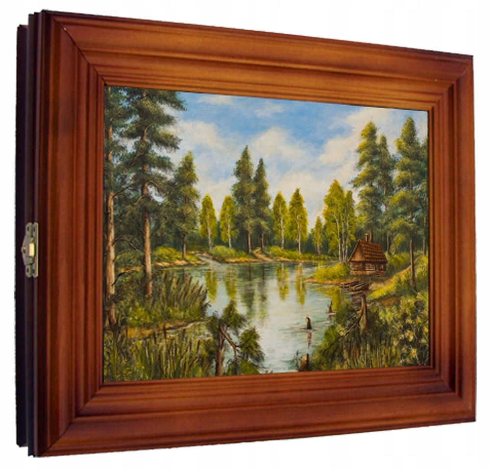 krabička na klíče hnědá