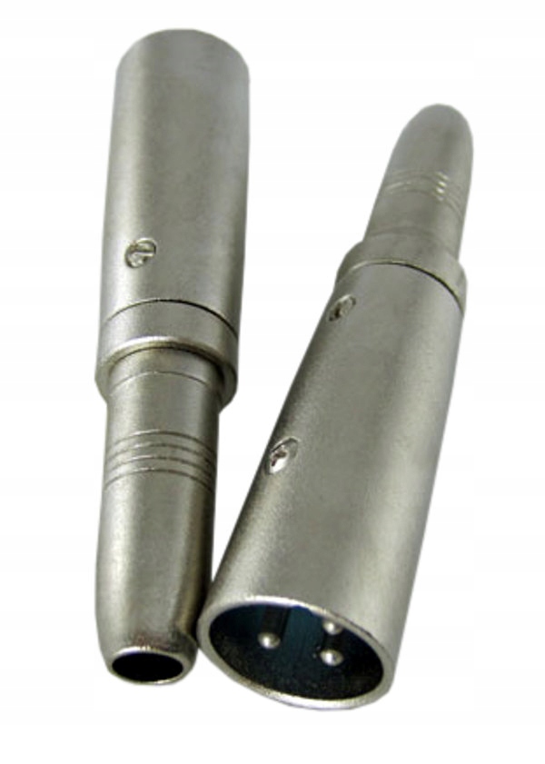 

adapter gniazdo jack 6,3 mono wtyk 3 pin Xlr